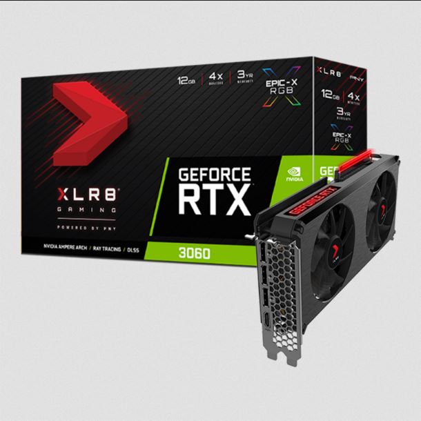 VGA PNY NVIDIA RTX 3060 12GB X-RGB