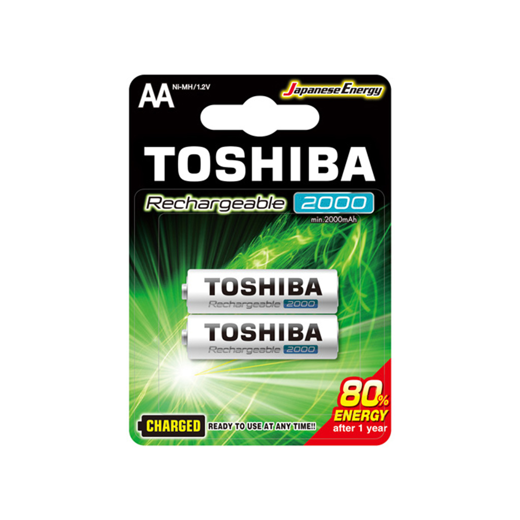 Pila Toshiba AA Recargable 2000mAh (X2)