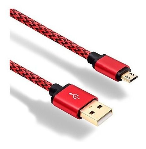 Cable GTC 102R USB a MicroUSB 1M Rojo