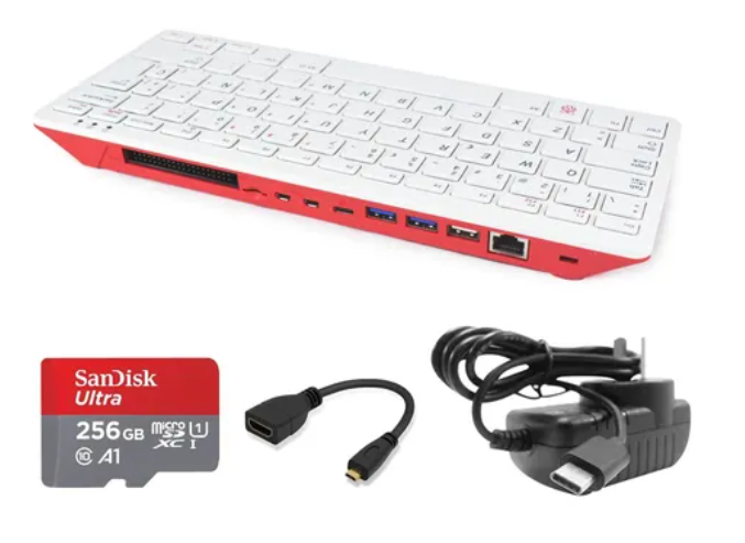 Mini PC Element 14 RASPBERRY PI 400 Kit Completo 256GB
