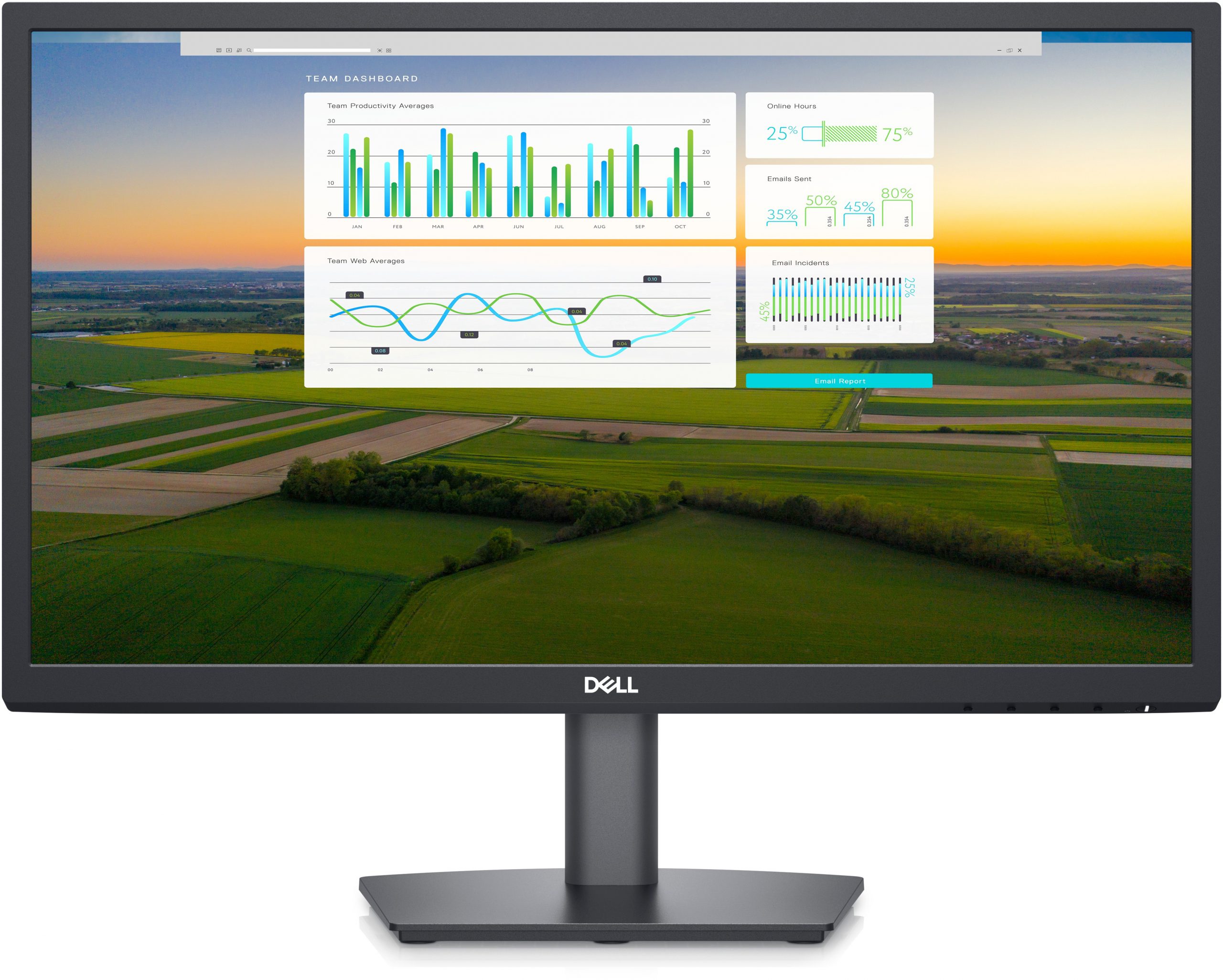 Monitor 22" Dell E2222H LED VGA DP 1080P