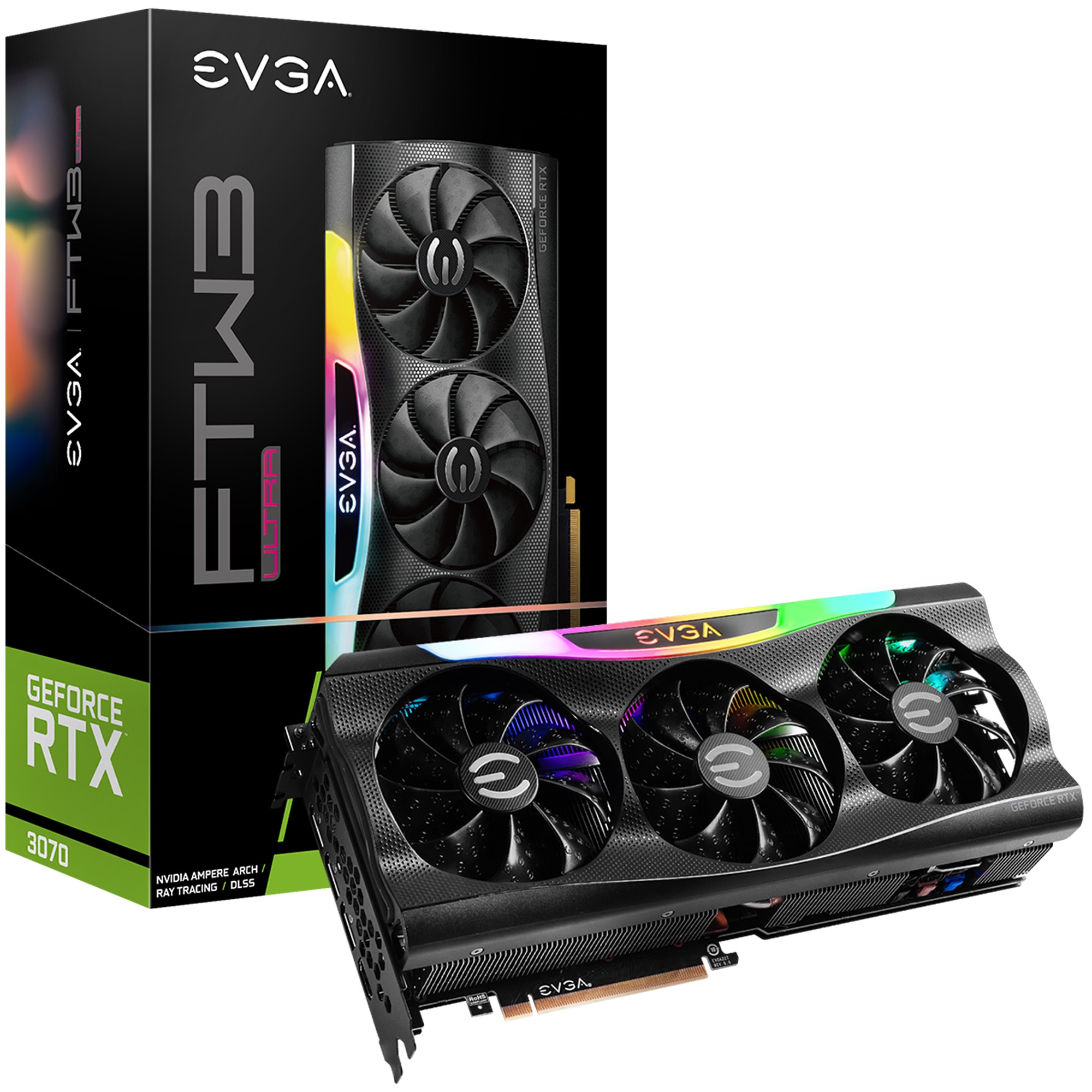 VGA EVGA NVIDIA RTX 3070 FTW3 Ultra LHR