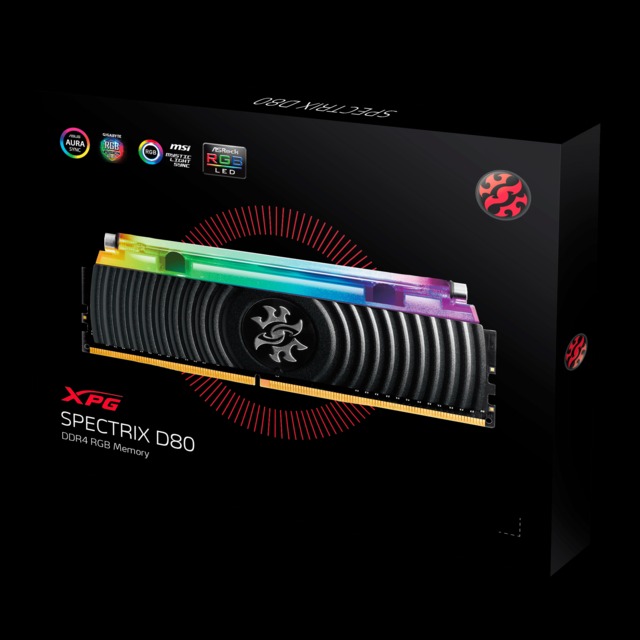 DDR4 ADATA 16GB 3200MHZ XPG Spectrix RGB D80 Liquida