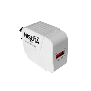 CARGADOR DE CELULAR NISUTA 1 PUERTO USB 18W NSFU53UQ
