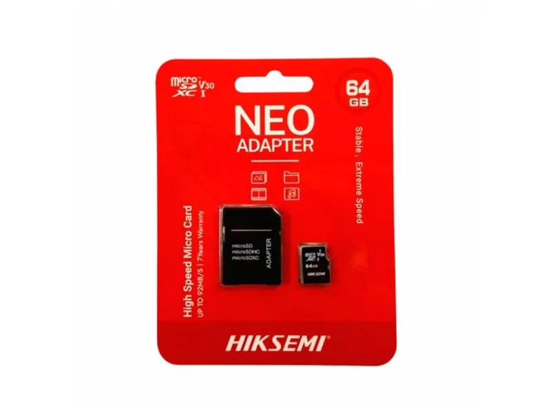 MICRO SD 64GB HIKSEMI CLASE 10 Cl 12/12