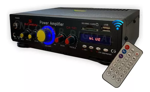 Consola Amplificador Musica Funcional USB Bluetooth MP3 FM