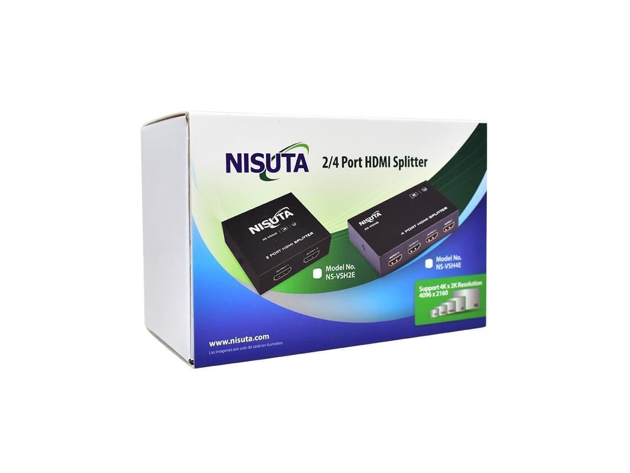Splitter HDMI de 4 Puertos 4K , 3D 1.4b VSH4E