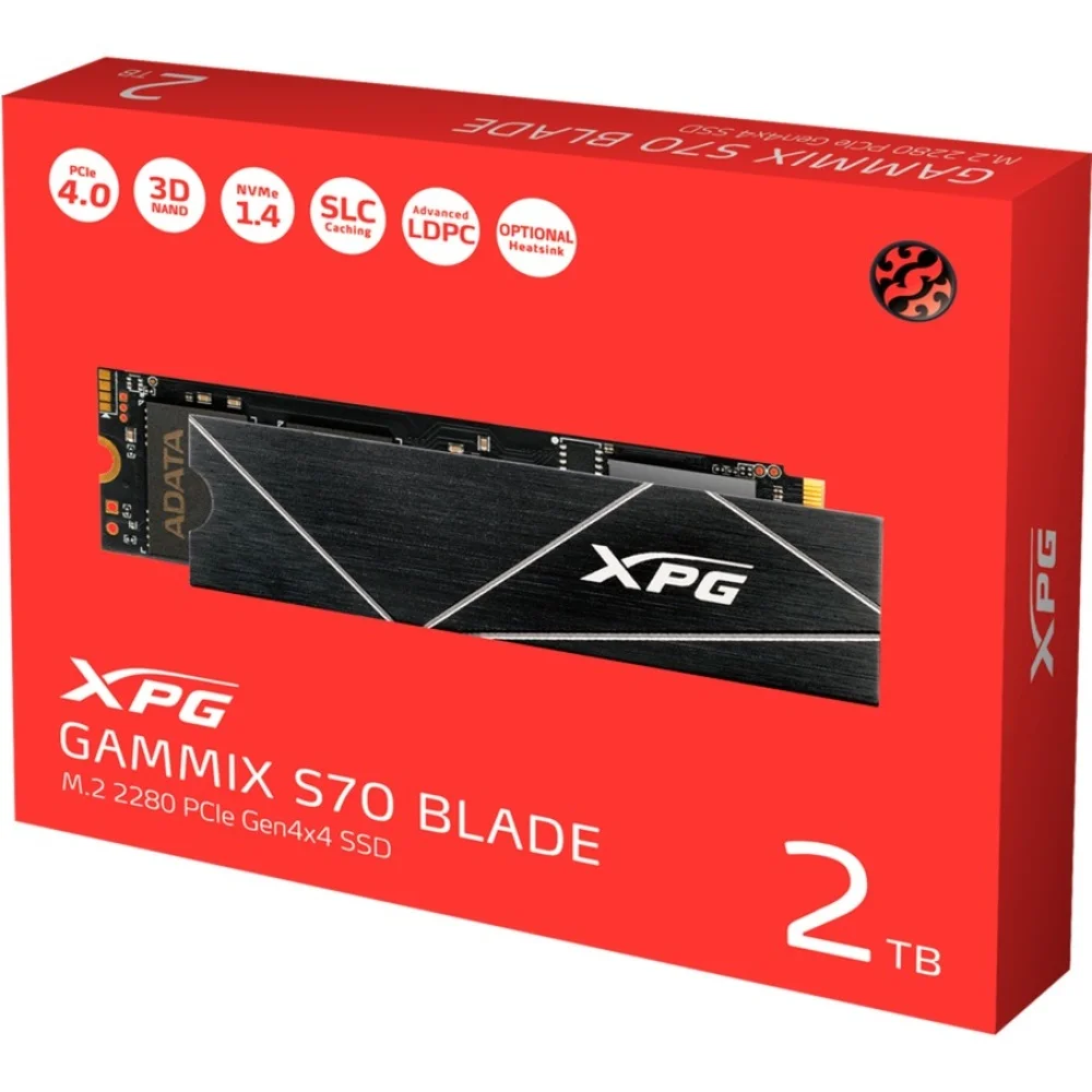 SSD M.2 NVME 2TB G4 XPG Gammix S70 Blade