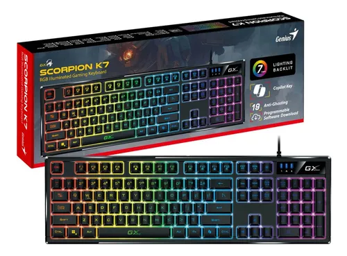 Teclado Genius Scorpion Gaming KB K7 Plus