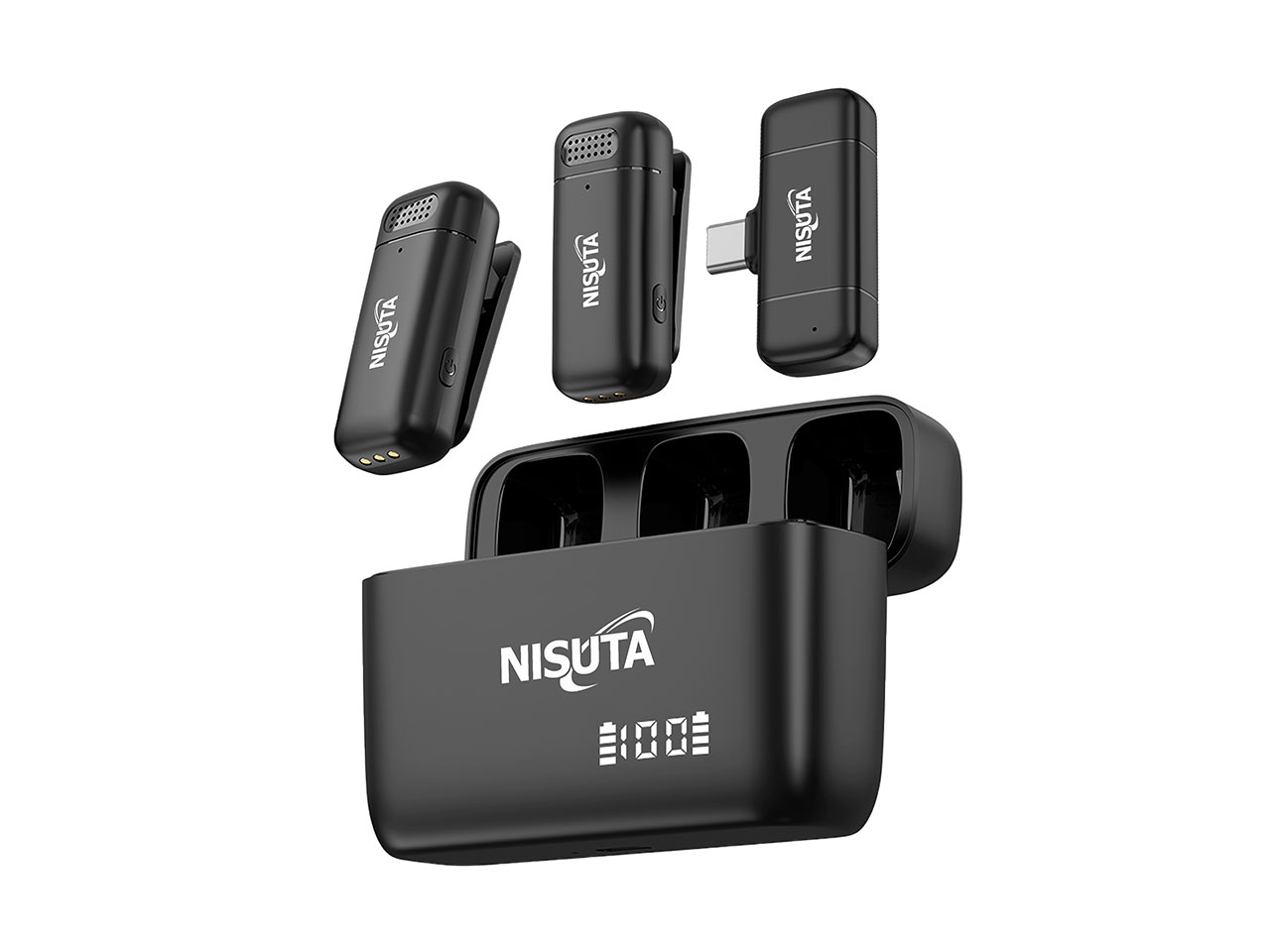 MICROFONO CORBATERO INALAMBRICO DOBLE NISUTA NSMICW3