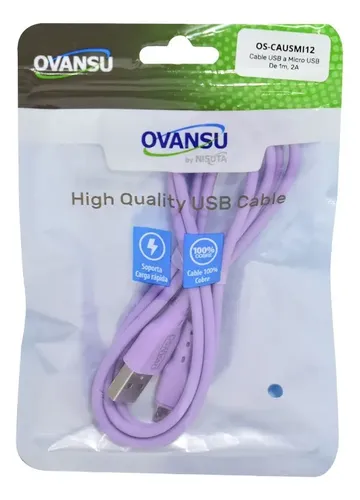 CABLE OVANSU USB 2.0 A MICRO USB 1M