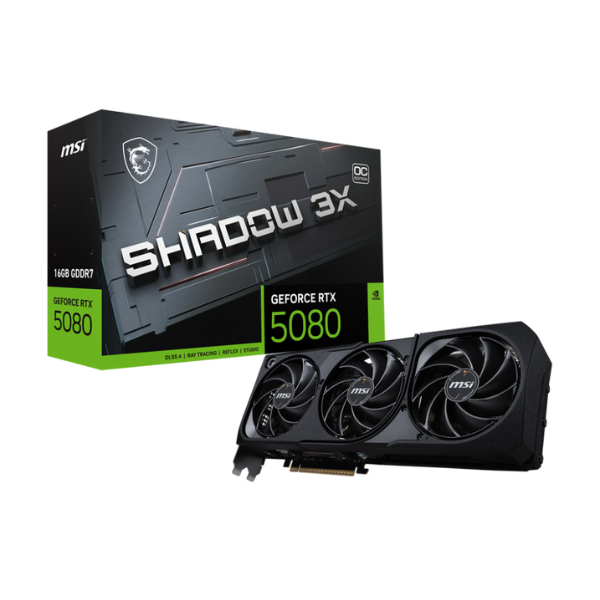 VGA 16GB RTX 5080 MSI Shadow 3X OC GDDR7