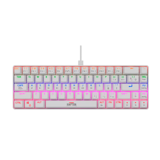 Teclado Gamer Raptor Fireclaw M68 Mecanico Retroiluminado Switch Red Outemu White (7879)