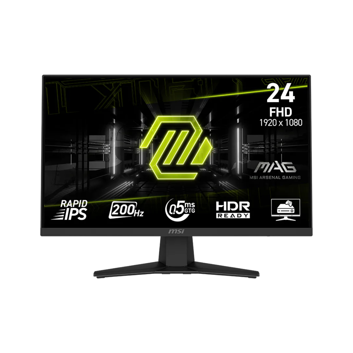 Monitor Gamer MSI 24" MAG 244F FHD Rapid IPS 200Hz 0.5ms Flat 1xHDMI + 1xDP (II) (7068)