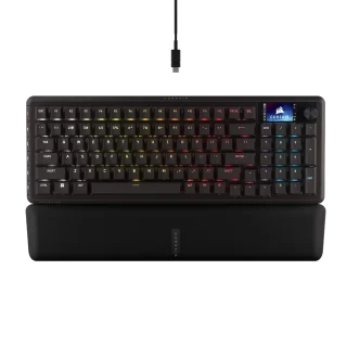 Teclado gamer CORSAIR VANGUARD 96 Mecánico inalámbrico Backlit RGB LED MLX Plasma Negro