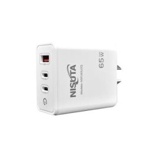 Cargador de celular de 1 puerto USB y 2 PD port 65W NSFU65U2Q