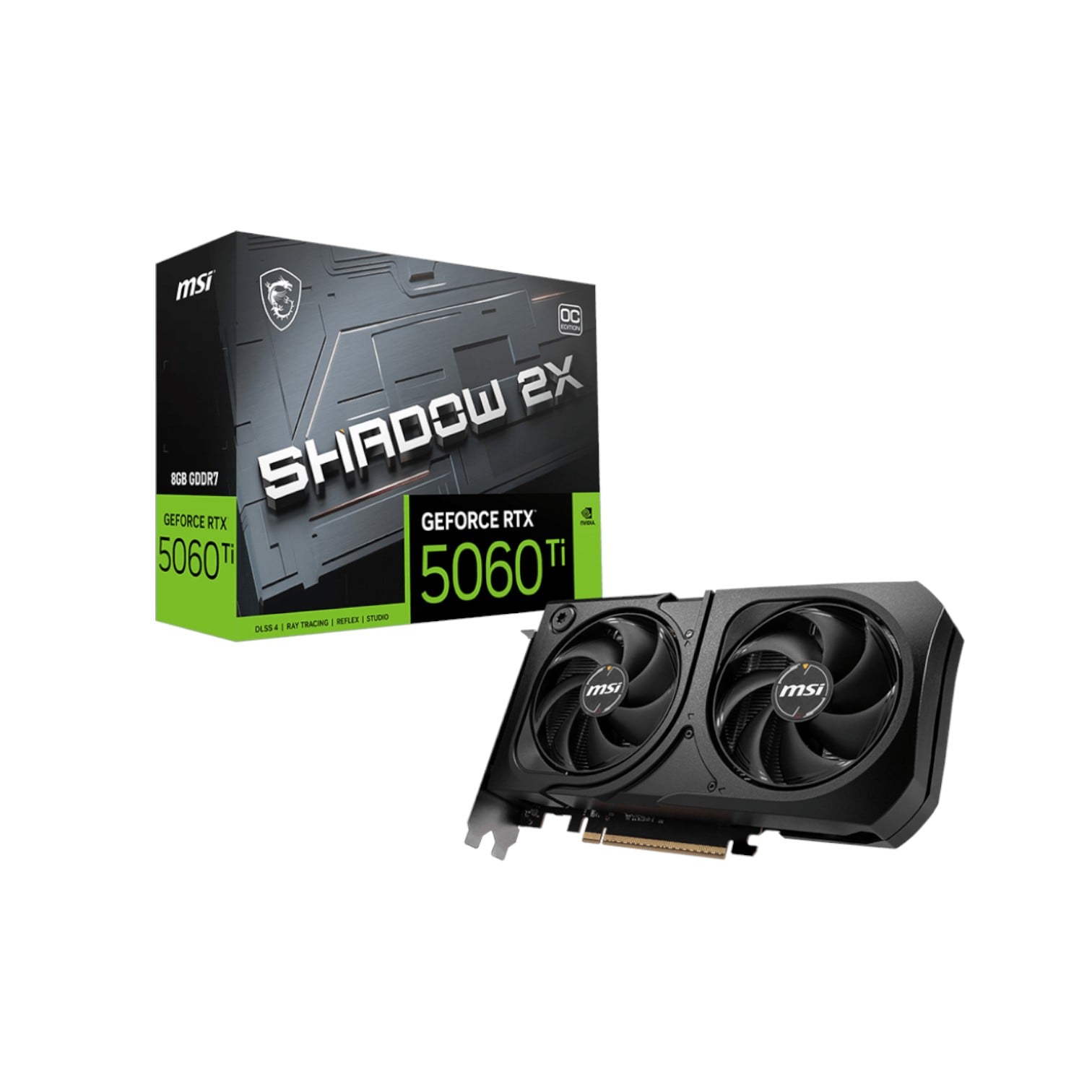 VGA MSI GeForce RTX 5060 Ti 8G Shadow 2X OC Plus (0281)