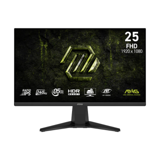 Monitor Gamer MSI 25" MAG 255F FHD Rapid IPS 240Hz 0.5ms Flat 2xHDMI + 1xDP (II) (5052)