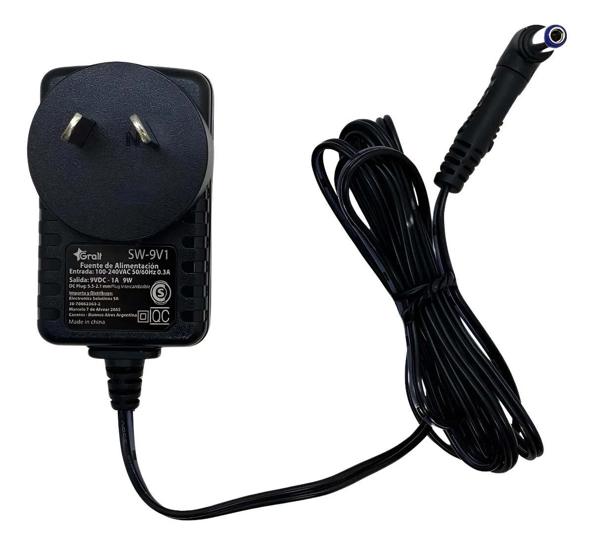Fuente 12v 1A switching plastica Gralf