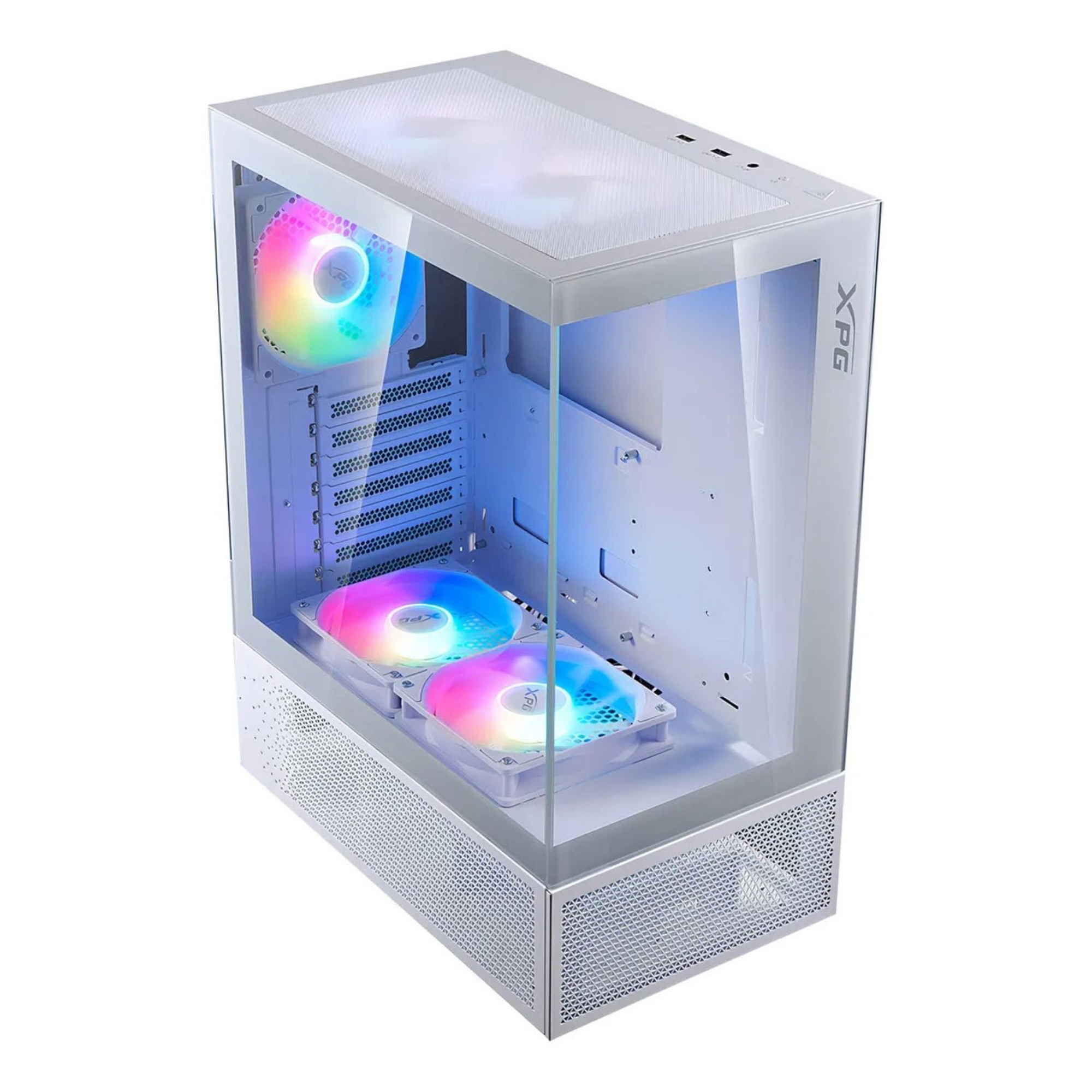 Gabinete Gamer XPG INVADER X MINI Blanco ARGB con Vidrio Templado